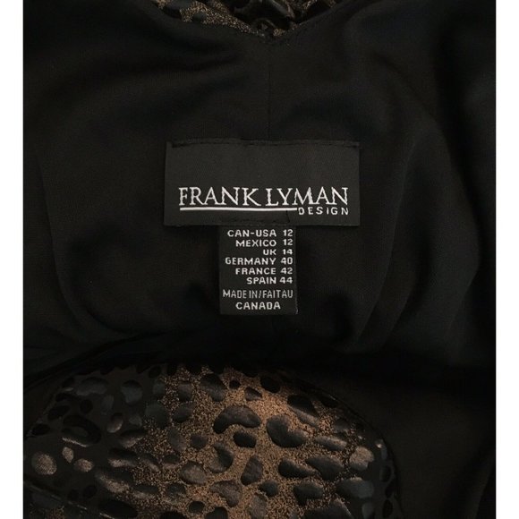 Frank Lyman Sleeveless Cheetah Print Ruched Cowl Neck Cocktail Party Dre… - Picture 9 of 9